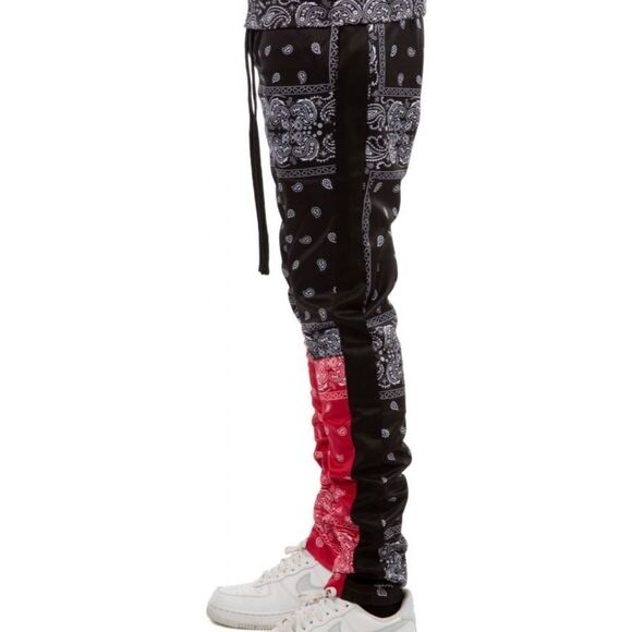 FBRK 2Tone Paisley Track Pants- NWT - Picture 5 of 5